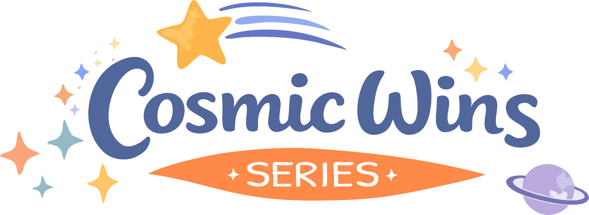 The Cosmic Lottery book series logo